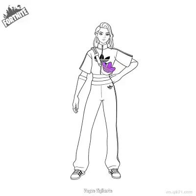 Free printable Vogue Vigilante 02 Coloring Page - Free PDF Printable Fortnite Coloring Sheets coloring page